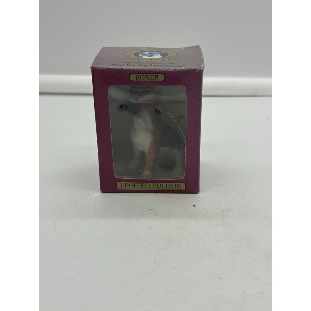 Limited Edition Boxer Dog Christmas Ornament NIB
